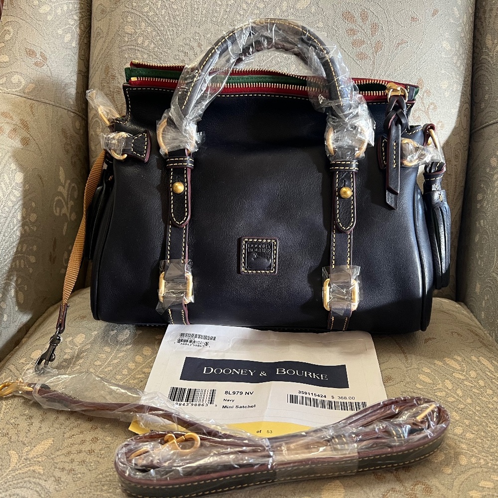 NWT Dooney & Bourke Mini Satchel/NAVY